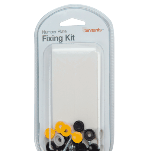 Number plate fitting kit