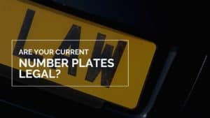 are my number plates illegal?