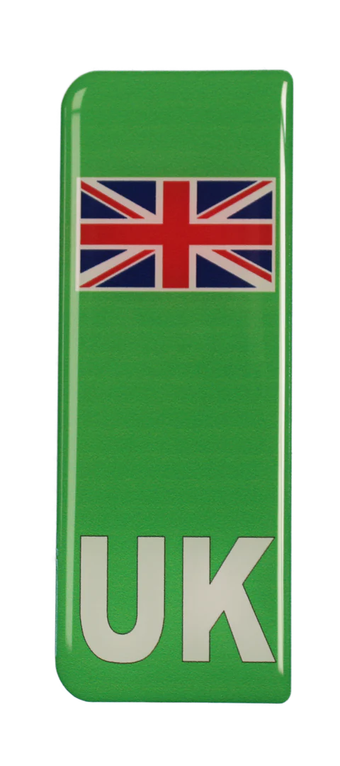 GEL UK EV Flash stick on Number plate badge