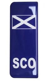Scotland stick on Number plate badge