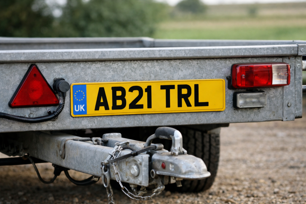 uk Trailer number plates