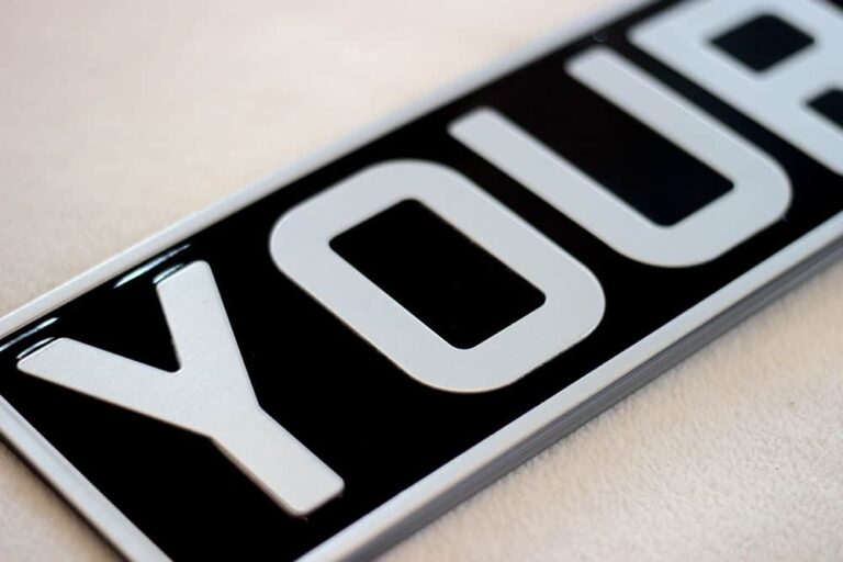 vintage number plates